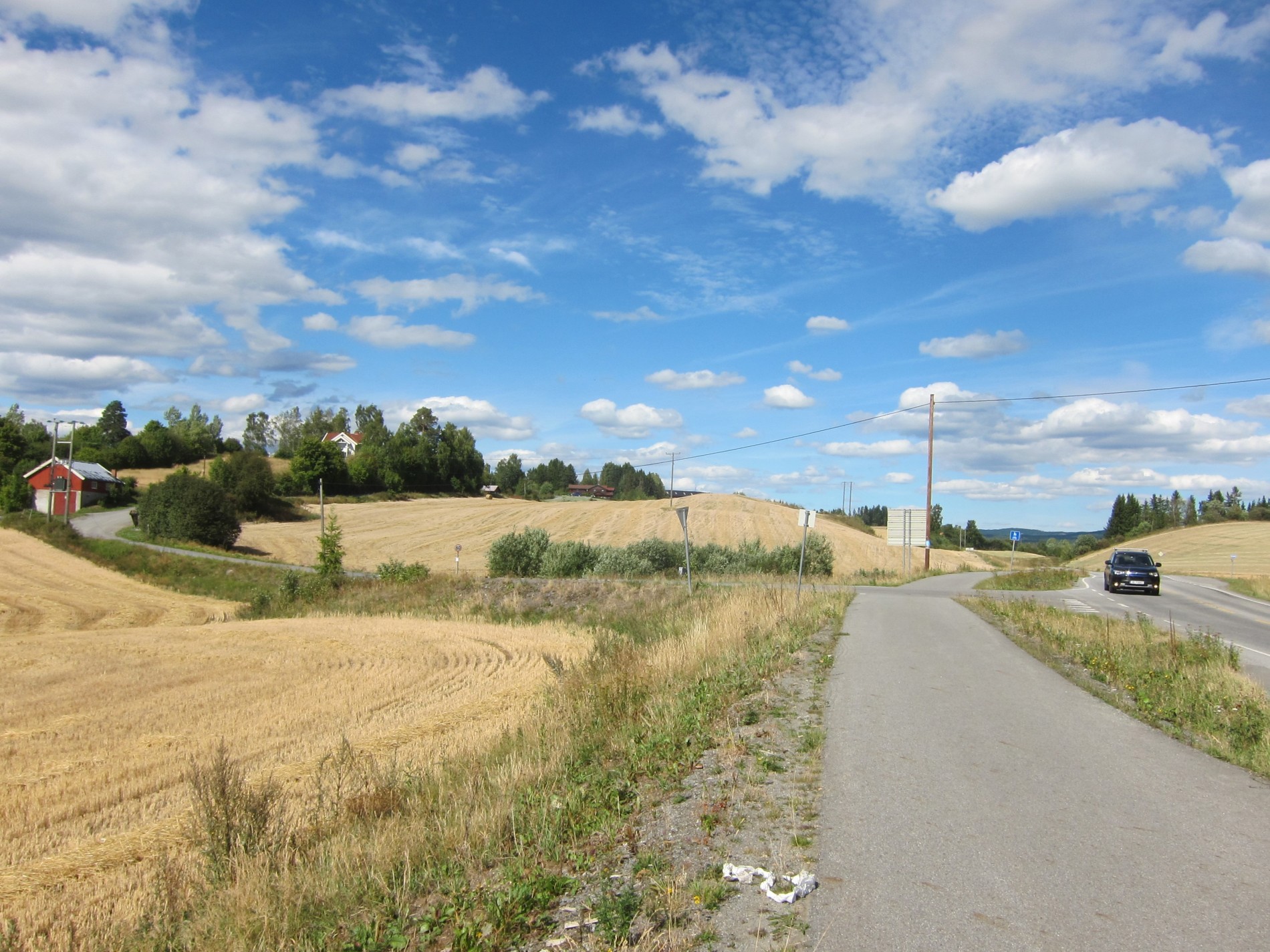Vegdele på Grinakertoppen