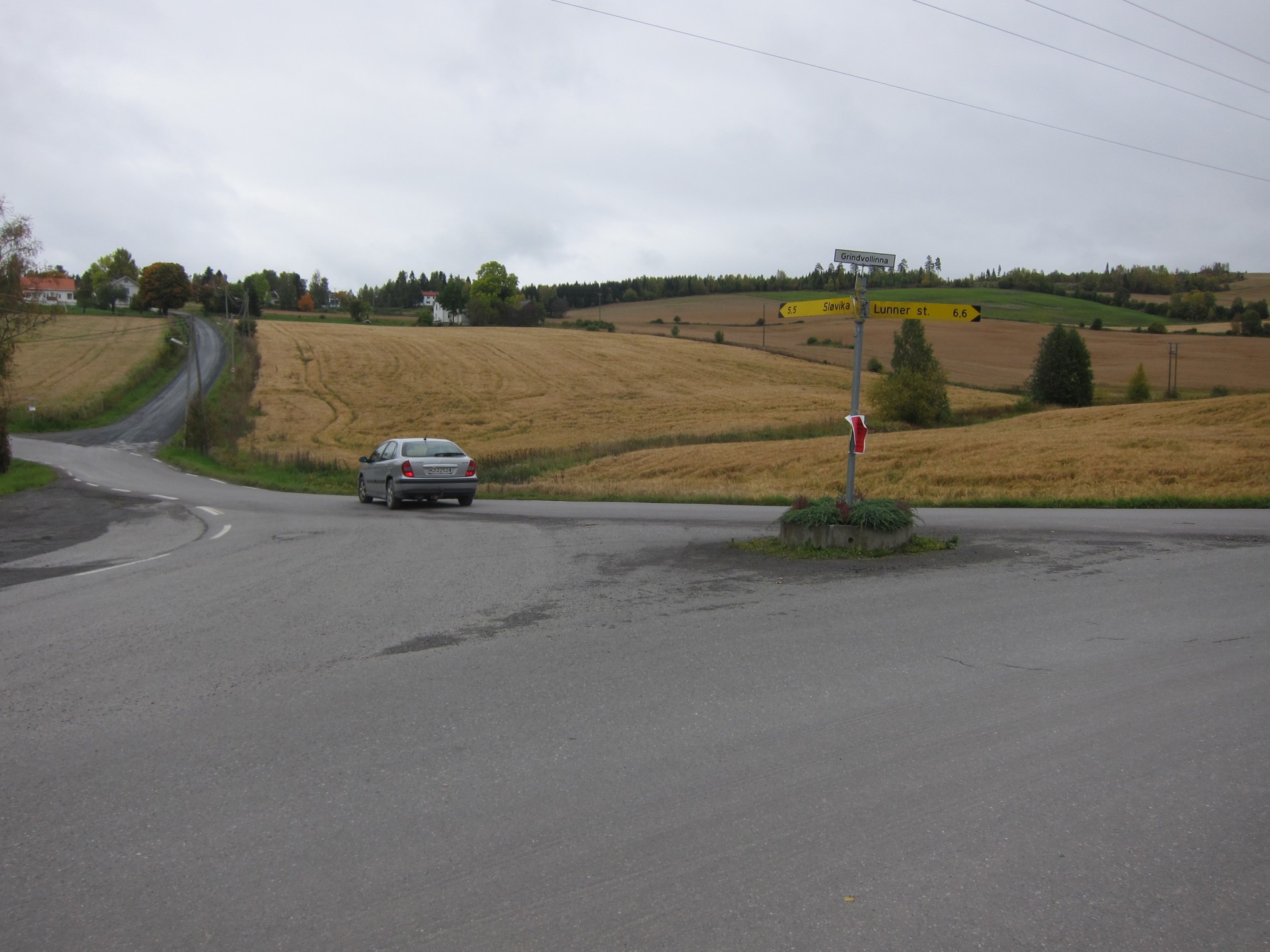 Vegvalg ved Grindvoll