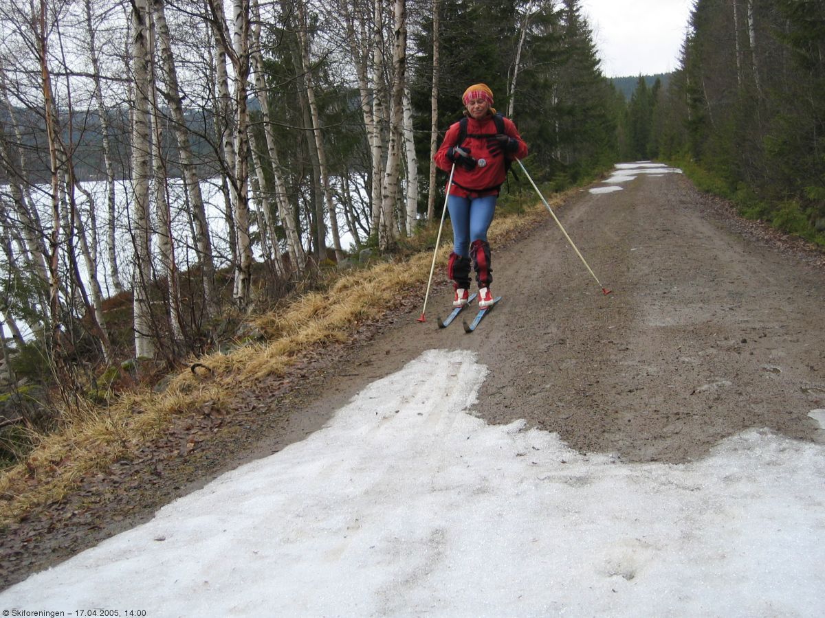 Vekslende snøforhold langs Gjerdingen