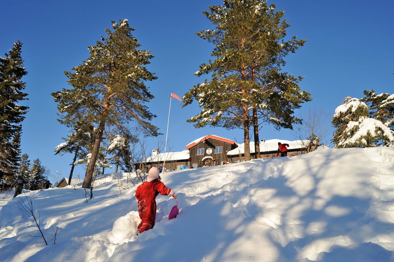 Vinteraktivitet ved Kobberhaugshytta