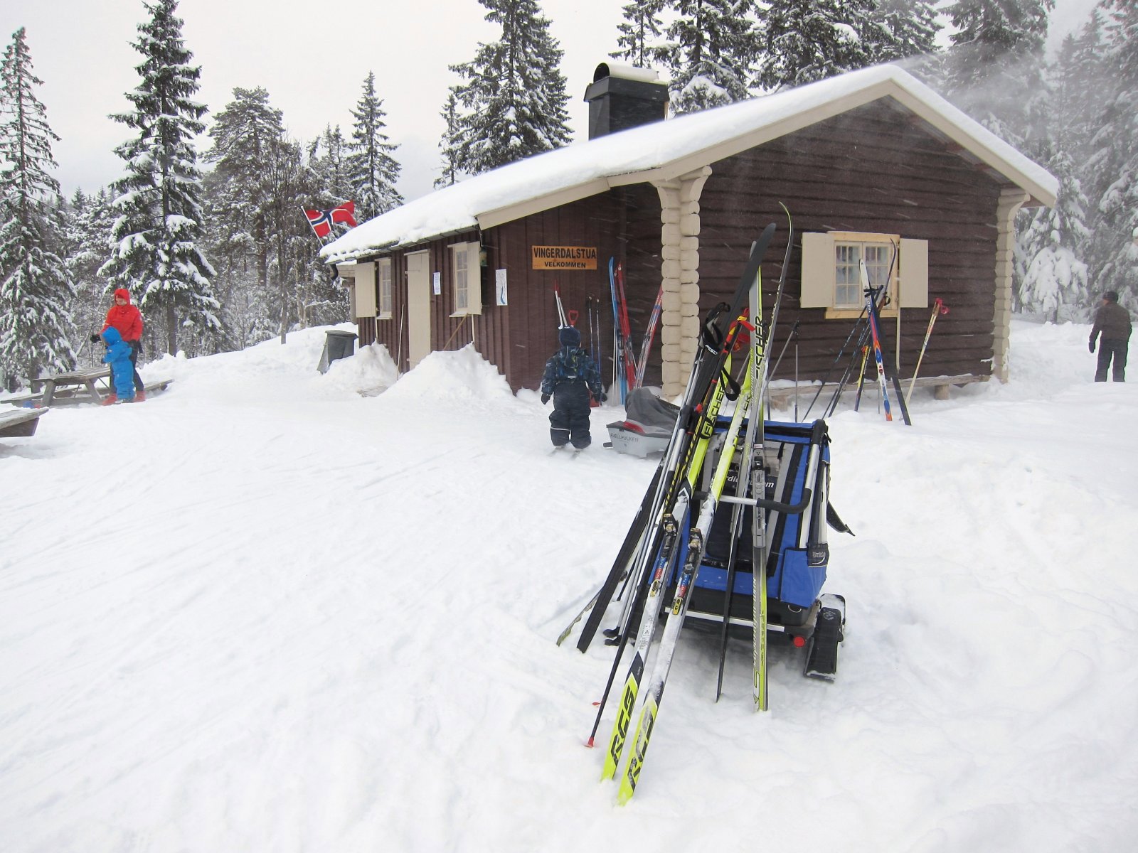 Vinterdag ved Vingerdalstua