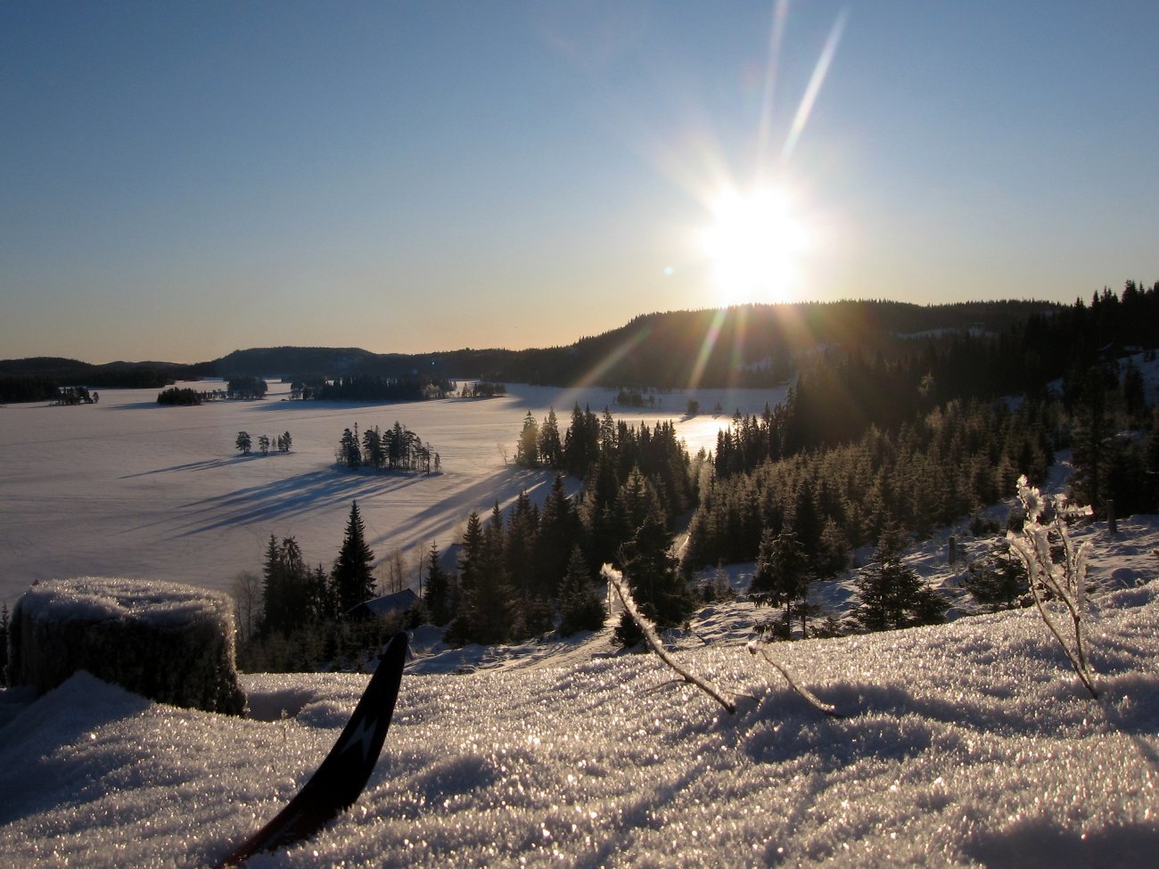 Vinterpanorama ved Øyangen
