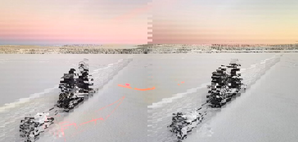 Løypekjøring på Skumsjøen i minus 22